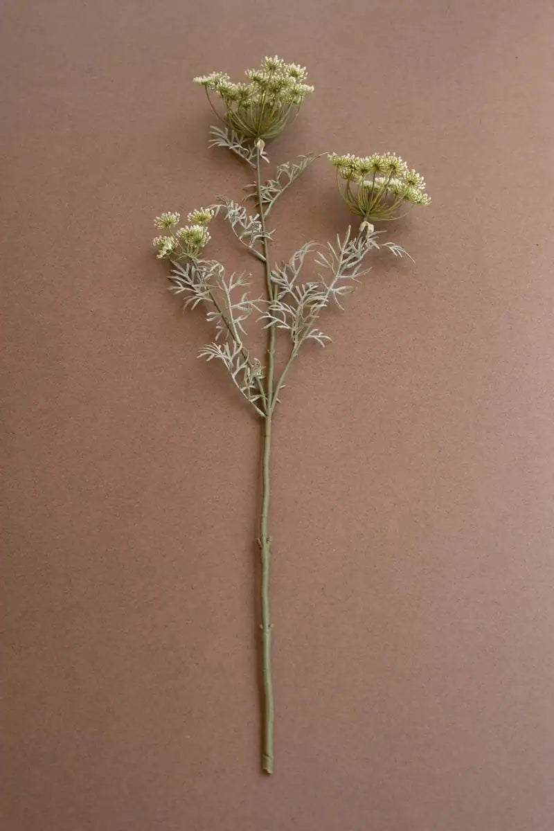 white faux lace flower spray - right side up