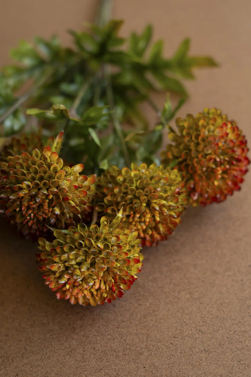 Bundle of Seven Artificial Dalhias - Auburn (Box of 6)