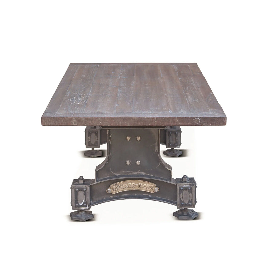 side view of dining table