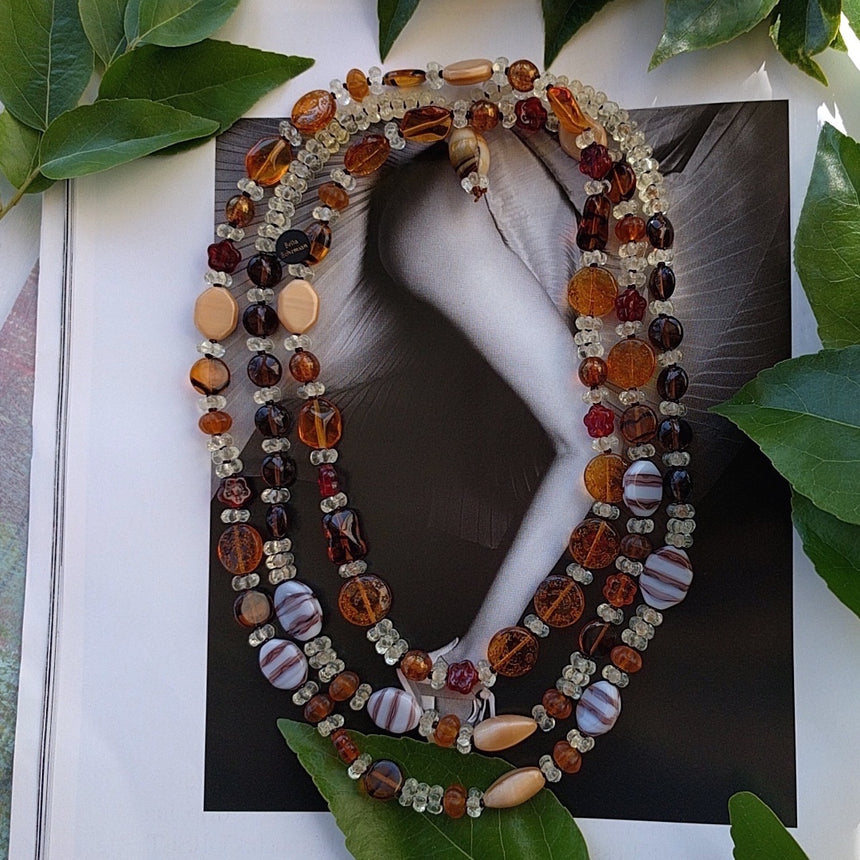 Amber Boho Beauty Necklace