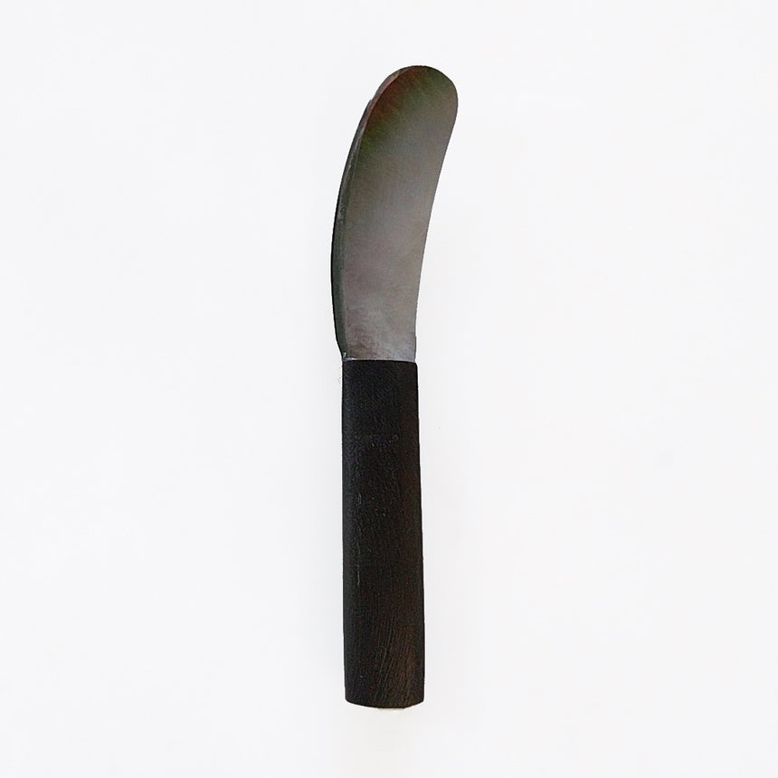 Wooden Butter Knife with Mother of Pearl