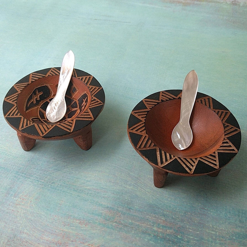 Rustic Chic Salt & Pepper Cellars
