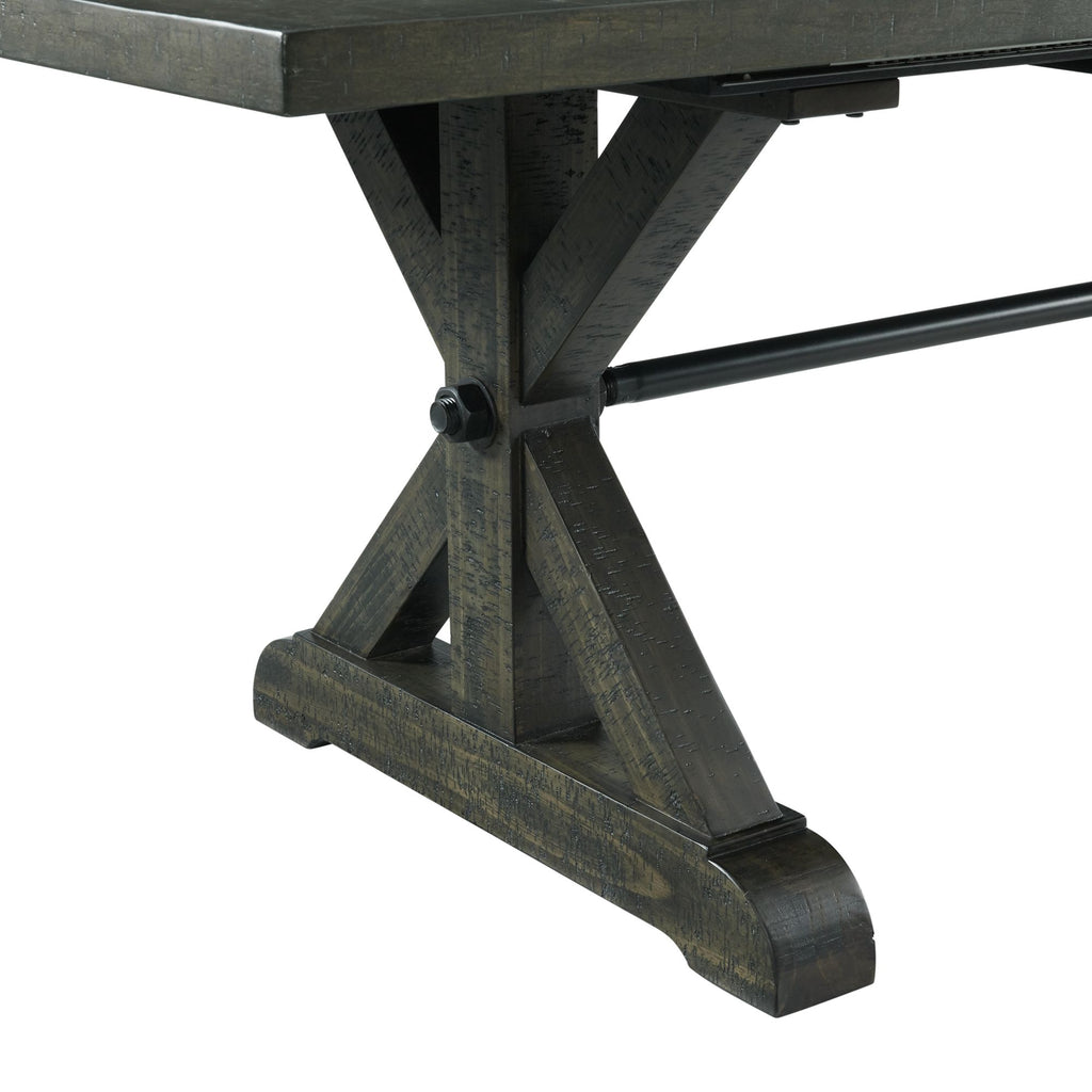dining table trestle - zoomed view