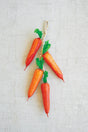 string of faux carrots