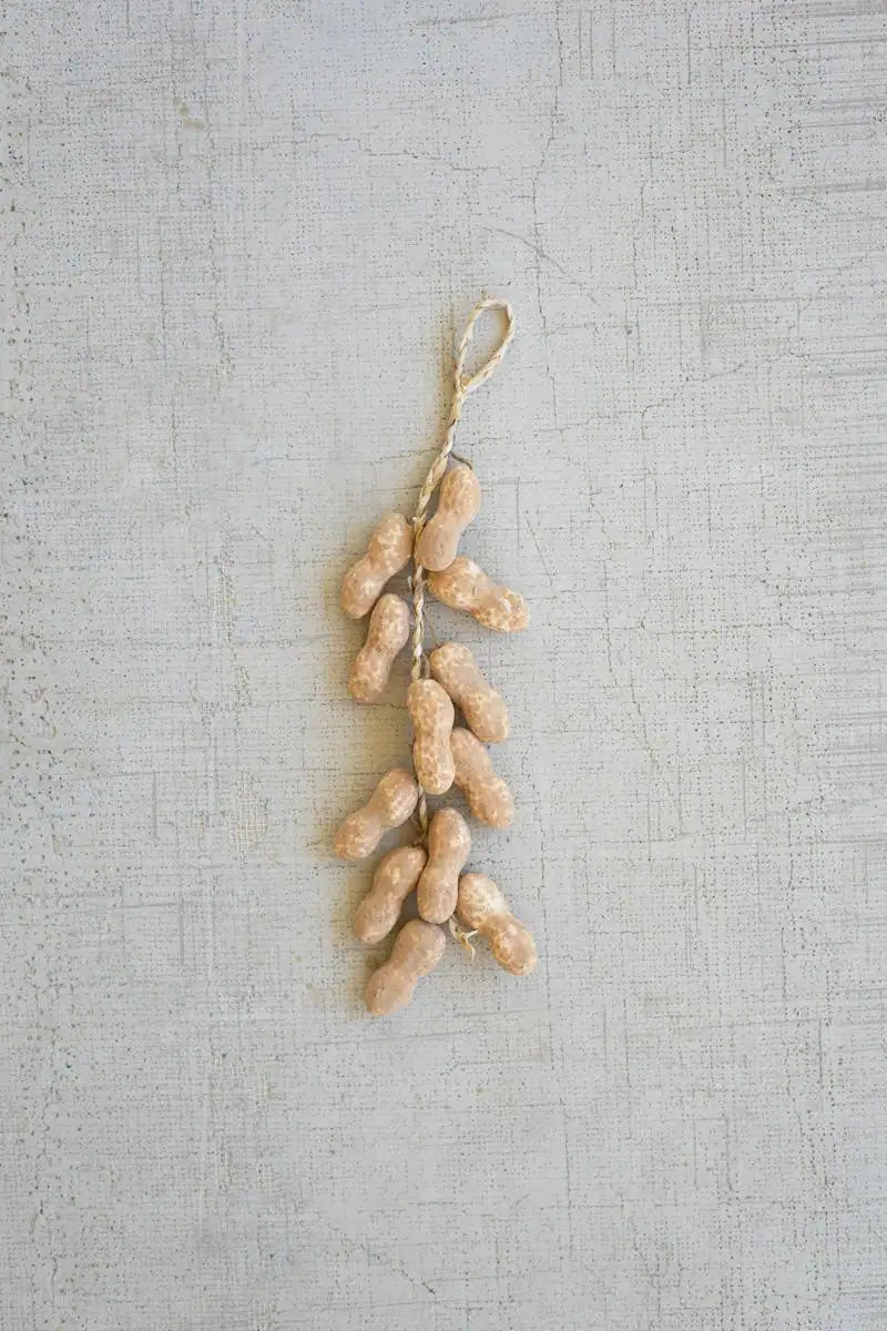 string of faux peanuts - zoomed out shot