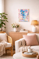 Whisper of Flora – Original 8×10 Mixed-Media Painting by Rhônya Obst