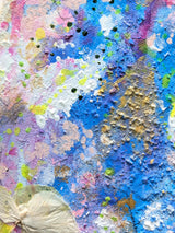 Whisper of Flora – Original 8×10 Mixed-Media Painting by Rhônya Obst