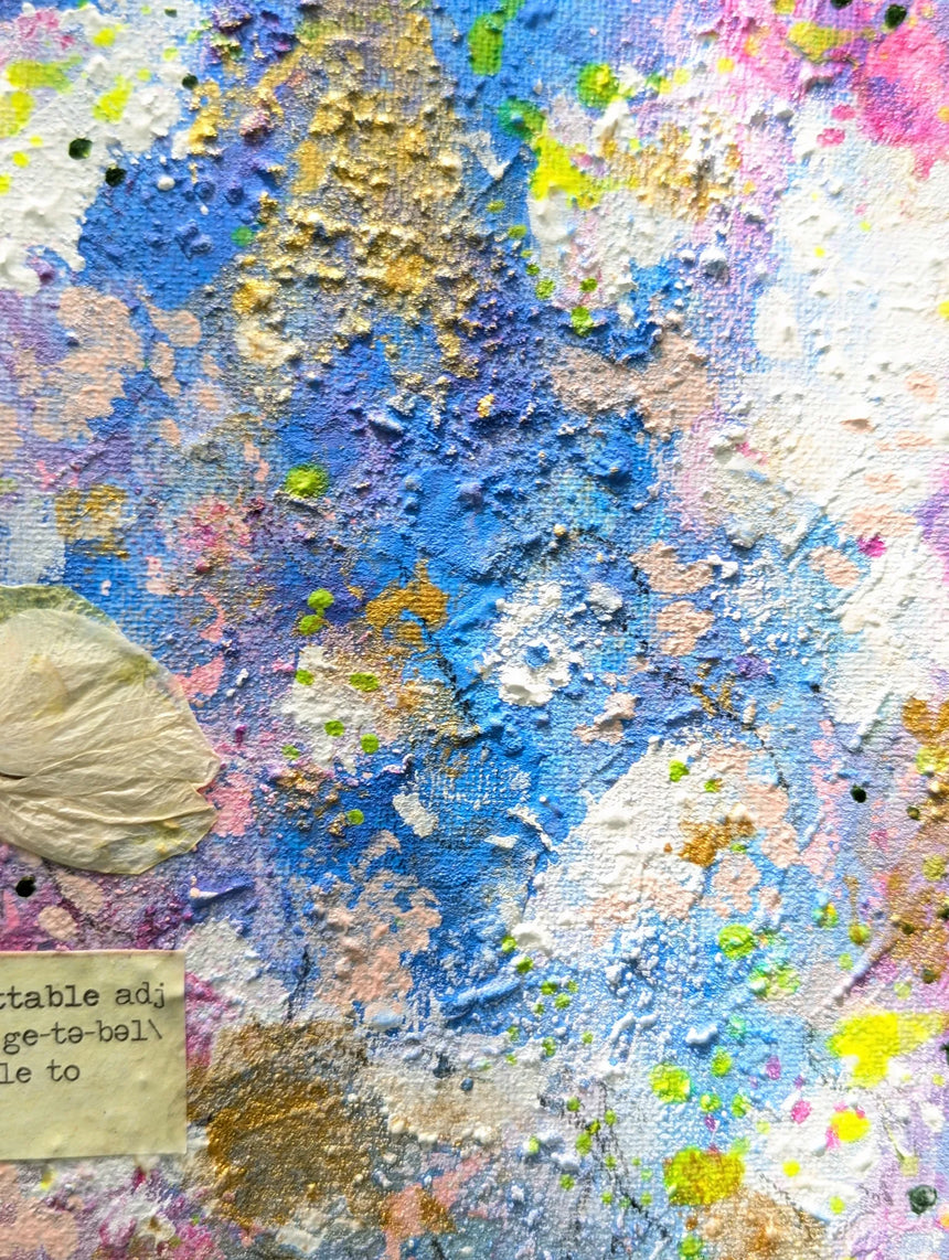 Whisper of Flora – Original 8×10 Mixed-Media Painting by Rhônya Obst