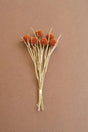 faux orange ball flowers