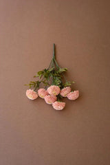 bundles of light pink faux zinnias - upside down