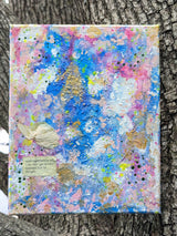 Whisper of Flora – Original 8×10 Mixed-Media Painting by Rhônya Obst