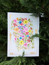 Blooms Watercolor Flowers Painting