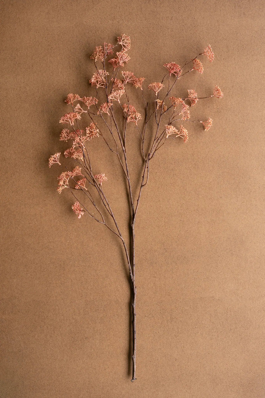 Artificial Rice Flower Stem - Blush (Box of 6)