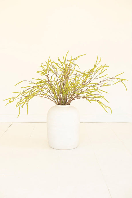 Artificial Willow Flowers Spray - Green (Box of 6)