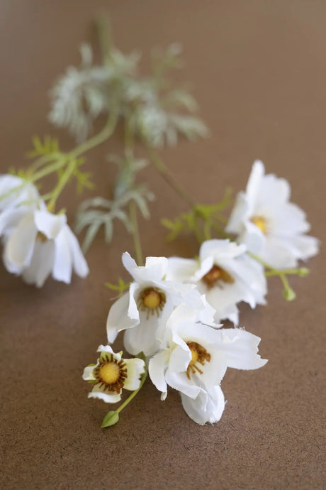 Artificial Cosmos Spray - White (Box of 6)
