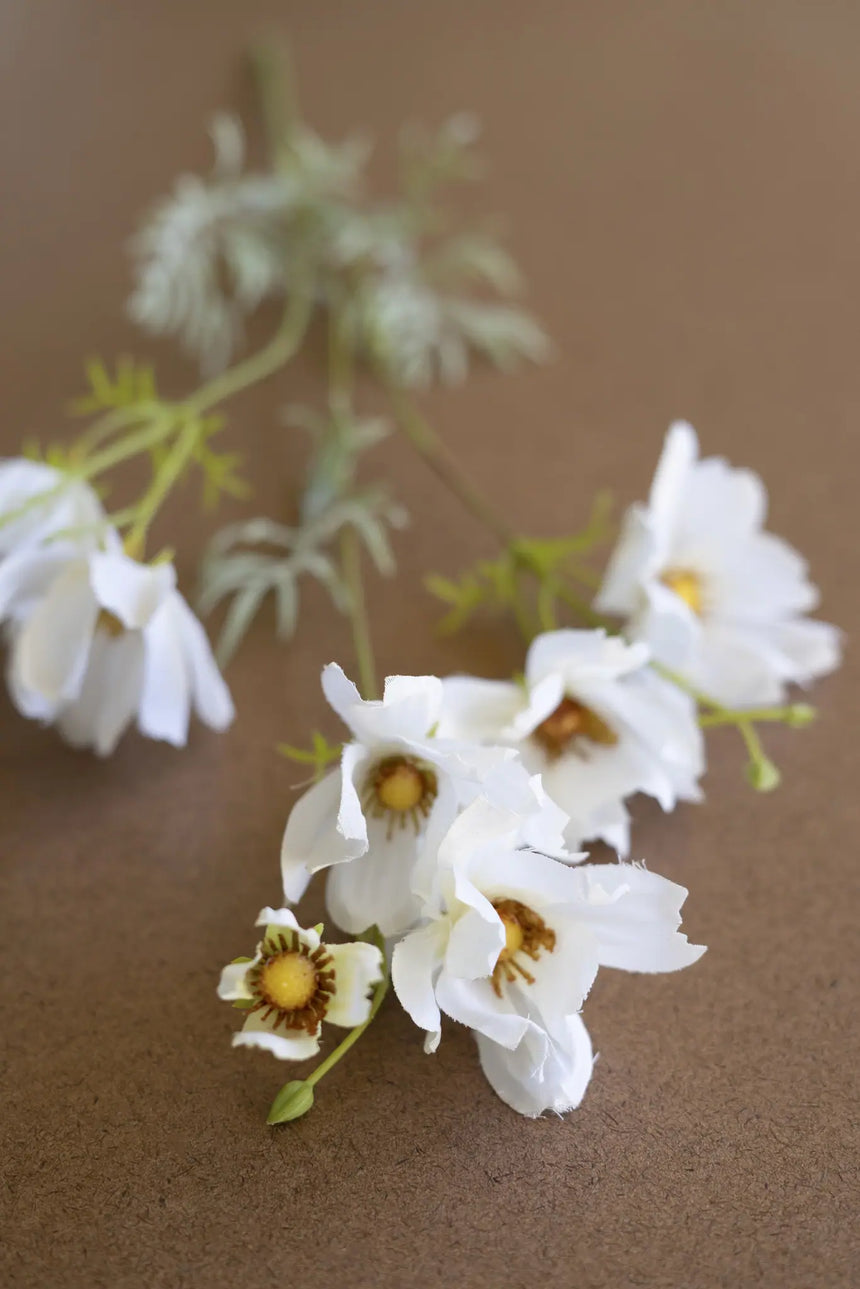 Artificial Cosmos Spray - White (Box of 6)