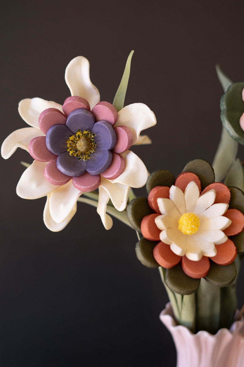 Set of 6 Foam Flowers #9026 (Box of 2)