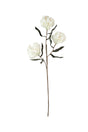 artificial plant with white blossoms made with latex rubber