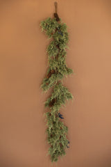 Faux Fir Christmas Garland With Berries (Box of 1)