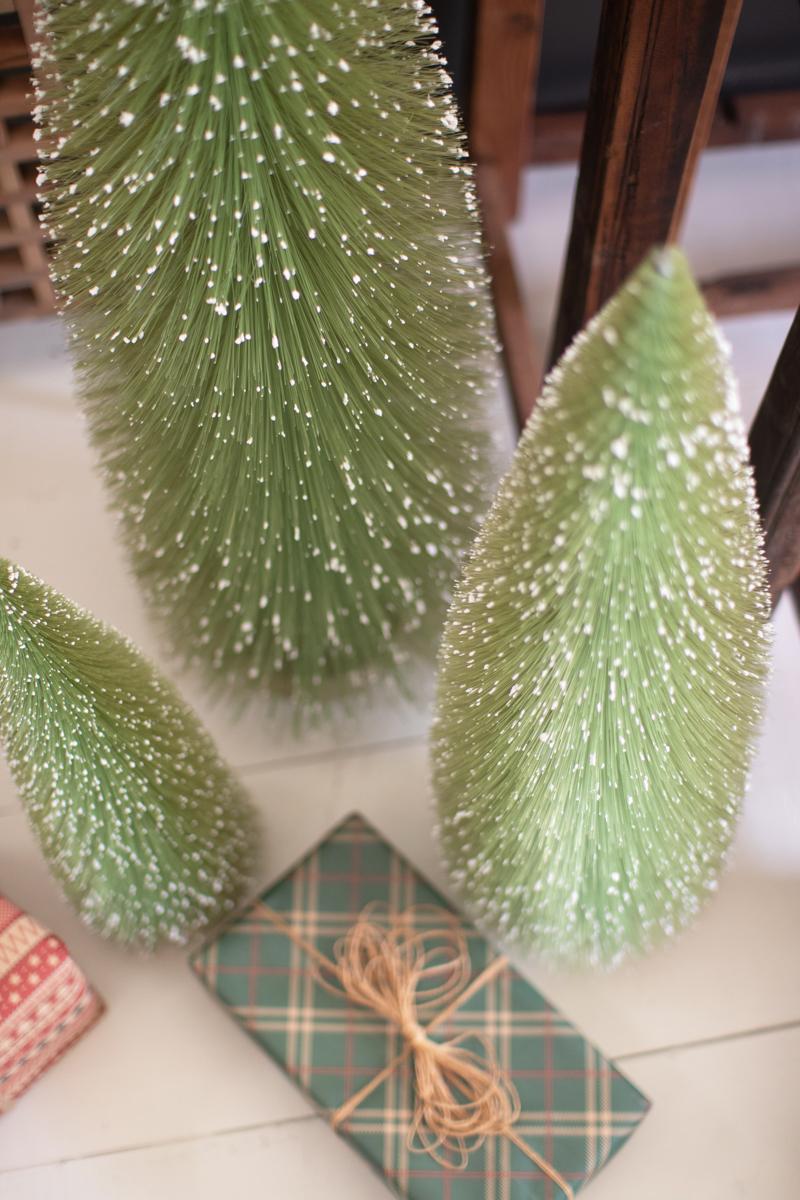 Bottle Brush Christmas Trees (Set of 3)