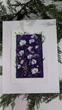 acrylic delicate white flower study painting mounted on float-mat