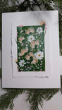 acrylic morning spring flowers study painting mounted on float-mat
