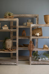 Recycled Wood Shelving Units  - White Wash (Set of 3)