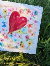 Close-up view of the right half of the watercolor painting