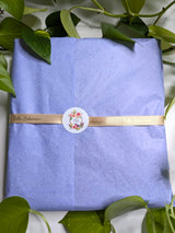Rhonya Obst Art - beautifully wrapped in lavendar gift tissue paper with Bella Bohemian ribbon and sticker