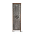 Tall Vault Style Cabinet in Reclaimed Wood and Iron - front view