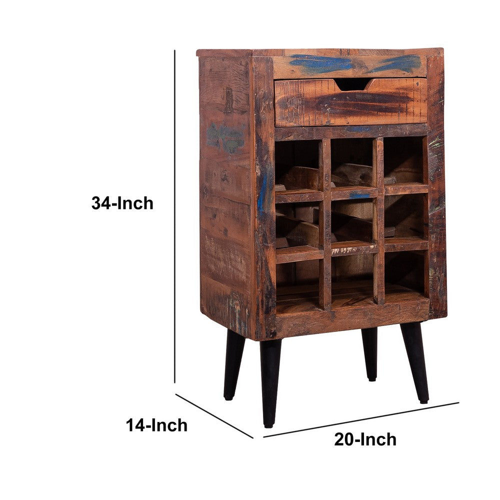 wood wine rack - dimensions