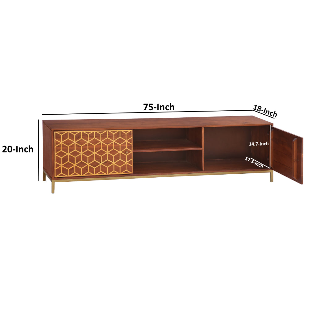 75in wide tv stand - dimensions