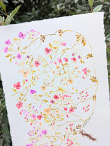 Whimsical Tiny Botanicals Watercolor Painting