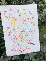 Whimsical Tiny Botanicals Watercolor Painting