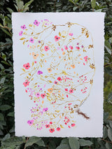 Whimsical Tiny Botanicals Watercolor Painting