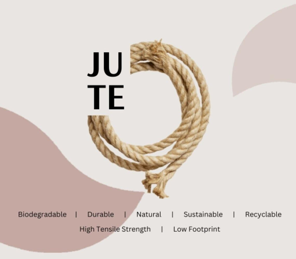 informational image about benefts of jute
