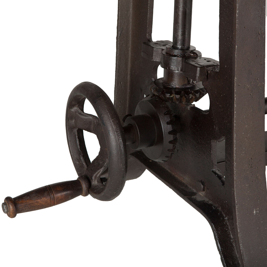Artezia 62in Drafting Desk with Adjustable Crank in Walnut Finish