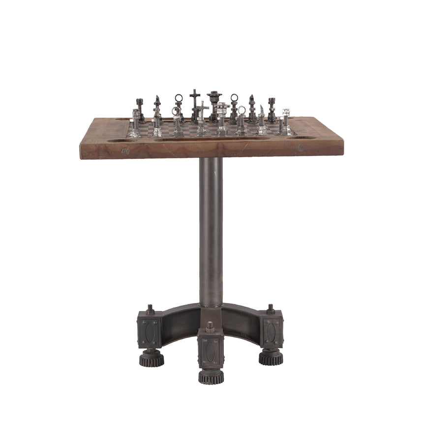 Rustic Revival Chess Table