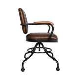 Brisbane Oden Desk Chair in Antique Whiskey Leather