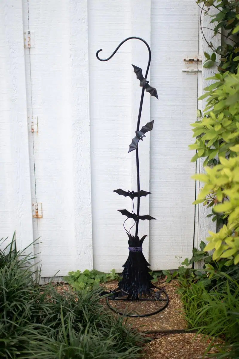 witch's broom and attached bats without candy holder