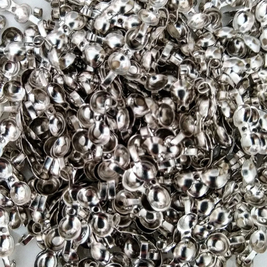 Bead Tip Clamshells - Gold or Silver Plated