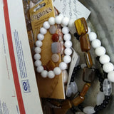 semi-precious stones on a strands ready to ship