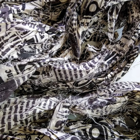 40 Yards Newspaper Sari Ribbon