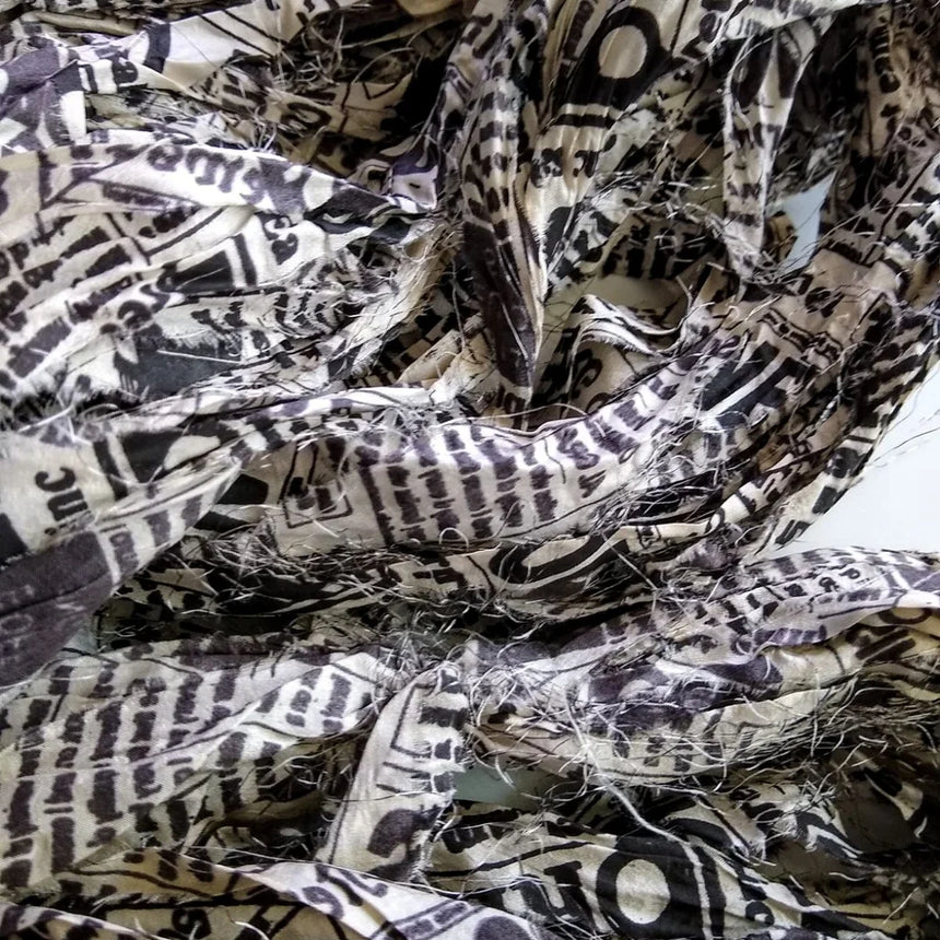 40 Yards Newspaper Sari Ribbon