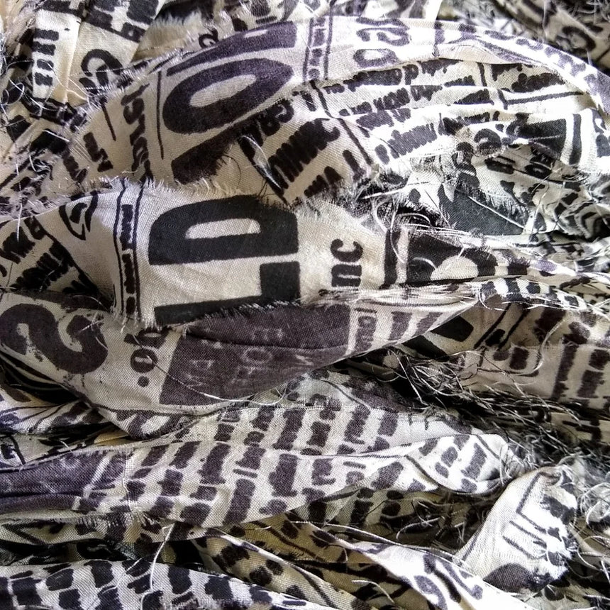 40 Yards Newspaper Sari Ribbon