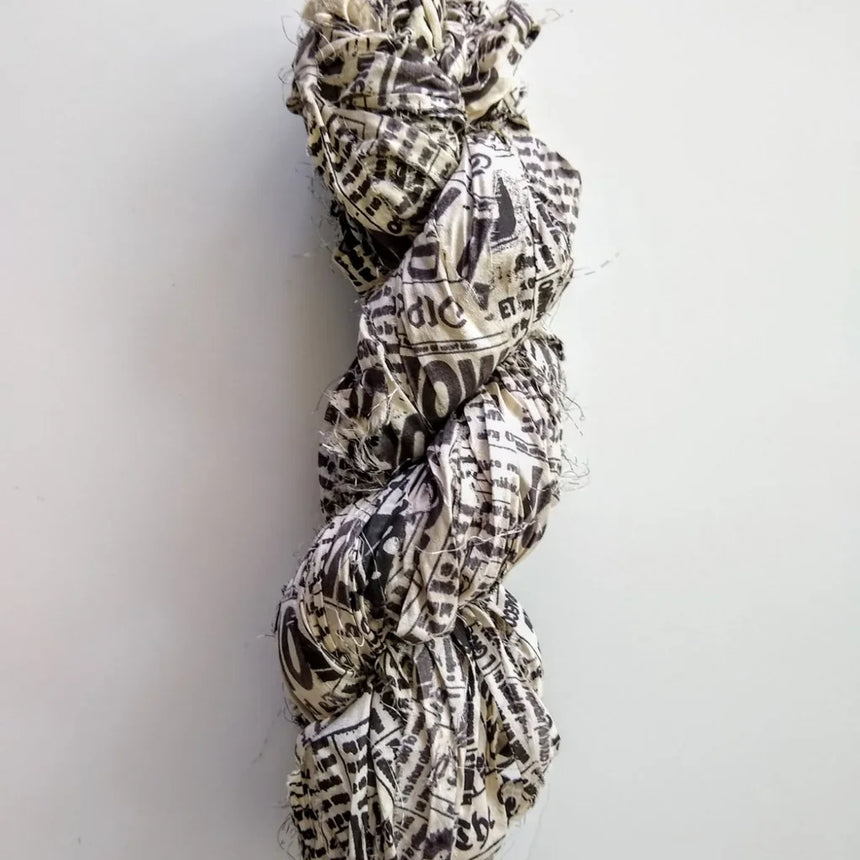 40 Yards Newspaper Sari Ribbon