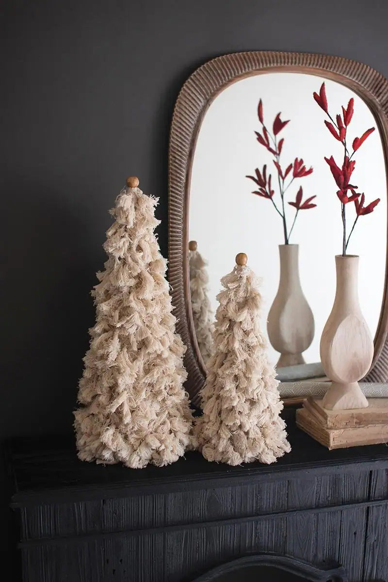 Cotton Tassel Christmas Tree (Set of 2)