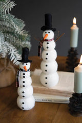 Two Felt Snowmen (Set of 2)