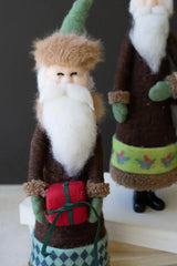 Old World Felt Santas (Set of 2)