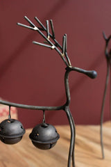 Wire Reindeer with Bells (Set of 2)